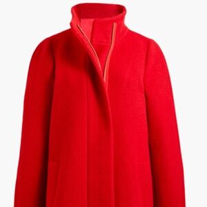J crew City Coat Red